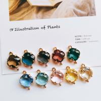 Brass Jewelry Connector Zinc Alloy with Crystal DIY Sold By Bag