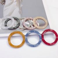 Resin Pendant, DIY, more colors for choice, 4.00x4.00x0.30cm, 20PCs/Bag, Sold By Bag