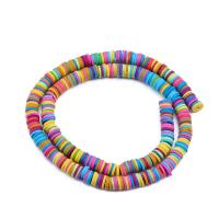 Polymer Ton Perlen , plattiert, Modeschmuck & für Frau, keine, 6mm, Bohrung:ca. 2mm, 10SträngeStrang/Tasche, verkauft von Tasche
