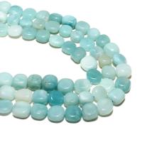Amazonit Beads, Nuggets, naturlig, du kan DIY, lyseblå, 8*10mm, Solgt af Strand