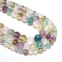 Quartz naturel bijoux perles, Cristal naturel, ellipse, DIY, multicolore, Vendu par brin