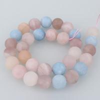Morganite Beads, Round, natural & different size for choice & frosted, Hole:Approx 1.2mm, Sold Per Approx 15 Inch Strand