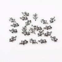 Tibetan Style Jewelry Beads, Animal, antique silver color plated, DIY, nickel, lead & cadmium free, 13x9x3.5mm, Hole:Approx 1.5mm, 50PCs/Bag, Sold By Bag