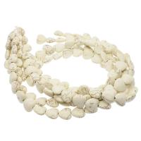Perline in turchese, turchese sintetico, Cuore, lucido, DIY, bianco, 18*18mm, Venduto da filo