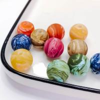 Striped Resin Beads, DIY, more colors for choice, 15x15.5mm, 20PCs/Bag, Sold By Bag