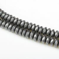 Nicht-magnetische Hämatit Perlen, rund, poliert, DIY, schwarz, 5StrangStrang/Tasche, verkauft von Tasche