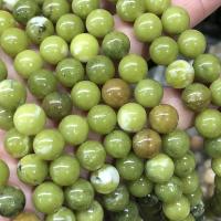Abalorios de Jade, Jade sureño, Esférico, pulido, Bricolaje & diverso tamaño para la opción, verde, 6mm, Vendido por Sarta