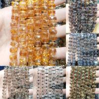 Natürlicher Quarz Perle, rund, poliert, unterschiedliche Farbe und Muster für die Wahl & DIY & facettierte, keine,  6*10mm, verkauft von Strang