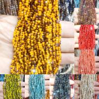 Natürlicher Quarz Perle, Scheibe, poliert, unterschiedliche Farbe und Muster für die Wahl & DIY & facettierte, keine, 2*3mm, verkauft von Strang