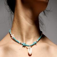 Fashion turkis halskæde, mode smykker, grøn, Solgt af PC