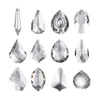 Hanging Ornaments Clear Quartz polished durable & DIY & transparent mixed colors 50mm Sold By Bag