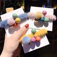 Ponytail Holder, Rubber Band, with Acrylic, portable & cute, more colors for choice, 6CM, Sold By PC