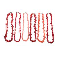 Koraal ketting, Synthetische Coral, mode sieraden & verschillende stijlen voor de keuze, meer kleuren voor de keuze, 450mm, Verkocht door Strand