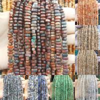 Mixed Gemstone Beads, Natural Stone, polished, different color and pattern for choice & DIY, more colors for choice, 4*8mm, Sold By Strand