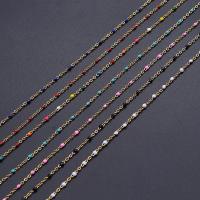 Stal nierdzewna Nekclace Chain, obyty, różne style do wyboru, dostępnych więcej kolorów, 15x20mm, sprzedawane na 17.716 cal Strand