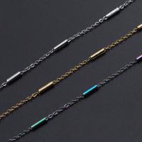 Stainless Steel Jewelry Chain, plated, DIY, more colors for choice, Sold By Strand