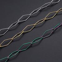 Rustfrit stål smykker kæde, Stainless Steel, forgyldt, du kan DIY, flere farver til valg, Solgt af Strand