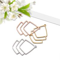 Stainless Steel Pendants, polished, mirror effect & DIY, more colors for choice, 24.50x33.50mm, 20PCs/Bag, Sold By Bag