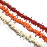 Synthetic Coral Beads irregular DIY 4x10- Sold By Strand