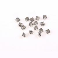 Tibetan Style Spacer Beads, Butterfly, antique silver color plated, DIY, nickel, lead & cadmium free, 5.5x3.5mm, Hole:Approx 1.8mm, 100PCs/Bag, Sold By Bag