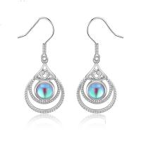 925 Sterling Silver Drop &  Dangle Earrings plated fashion jewelry & for woman Sold By PC