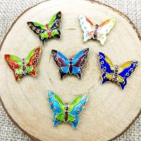 Cloisonne Beads Butterfly DIY Sold By PC