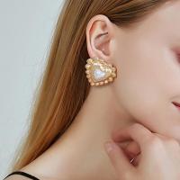 Tibetan Style Stud Earring, portable & fashion jewelry, more colors for choice, Sold By Pair
