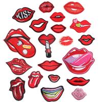 Sewing on Patch Polyester Lip DIY Sold By PC
