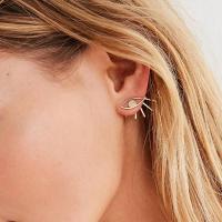 Zinc Alloy Stud Earring portable & fashion jewelry 4cm Sold By Pair