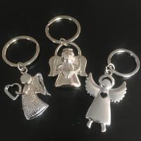 Tibetan Style Key Clasp, Angel, polished, random style & portable, more colors for choice, 22x47mm, 10PCs/Lot, Sold By Lot