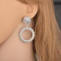 Zinc Alloy Drop Earrings portable & fashion jewelry Sold By Pair