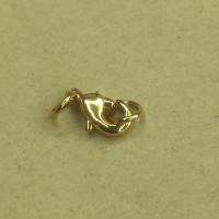 Brass Lobster Clasp, gold color plated, DIY, more colors for choice, 10x5.50mm, 150PCs/Lot, Sold By Lot