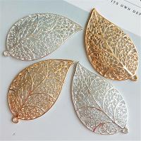 Pendentifs feuilles en alliage de zinc , DIY, plus de couleurs à choisir, 50PC/sac, Vendu par sac