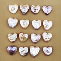 Natural Freshwater Pearl Loose Beads, Heart, polished, Baroque style & DIY, 14-16*15-17mm, Sold By PC
