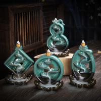 Backflow Incense Burner, Porcelain, fashion jewelry & different styles for choice, more colors for choice, Sold By PC
