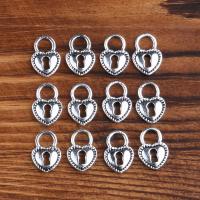 Stainless Steel Pendants Zinc Alloy Heart plated vintage & DIY & hollow silver color nickel lead & cadmium free 11*16mm Sold By PC