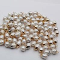 Freshwater Pearl Pendants, DIY, more colors for choice,  8x11mm, 5PCs/Bag, Sold By Bag