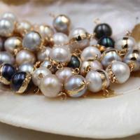 Freshwater Pearl Pendants, DIY, more colors for choice, 10-11 mm, 5PCs/Bag, Sold By Bag
