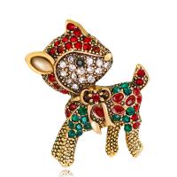 Zinc Alloy Brooches Christmas Design & fashion jewelry Sold By PC
