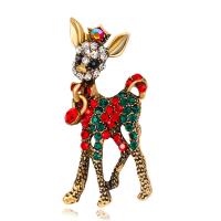 Zinc Alloy Brože, Zinek, Vánoční design & módní šperky, více barev na výběr, Prodáno By PC