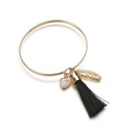 Brass Bracelet & Bangle, plated, for woman, black, nickel, lead & cadmium free, Inner Diameter:Approx 63mm, Sold By PC