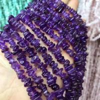 Natürliche Amethyst Perlen, Unregelmäßige, DIY, violett, 5-8mm, verkauft von Strang