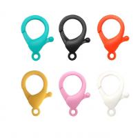 Plastic Lobster Clasp, DIY, more colors for choice, 35x21mm, 100PCs/Bag, Sold By Bag