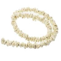 Perline in turchese, turchese sintetico, lucido, DIY, bianco, 5x8mm, 100PC/filo, Venduto da filo