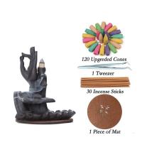 Backflow Incense Burner, Porcelain, handmade, for home and office & durable, 24x18x18.5cm, Sold By PC