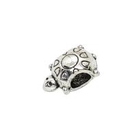 Zinc Alloy Large Hole Bead Turtle plated DIY Approx 4.5mm Sold By Lot
