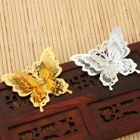 Brass Jewelry Pendants, Butterfly, DIY, more colors for choice, 42.5X37CM, 100PCs/Bag, Sold By Bag