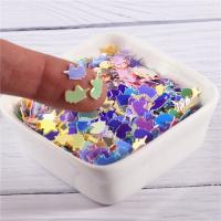 Plastic Sequin, PVC Plastic, Unicorn, DIY, more colors for choice, 5x8mm, Approx 10G/Bag, Sold By Bag