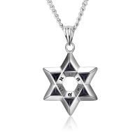 Stainless Steel Pendants Hexagram polished hollow Sold By PC
