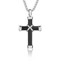 Stainless Steel Pendants Cross polished black   Sold By PC